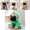 Adorables Grands Jouets en Peluche Chien Carlin de 8" Dans 7 Costumes Uniques Jouet Doux à Câliner