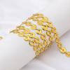 1Meter Stainless Steel Golden Flat Round Beads Link Chains for Handmade DIY Necklace Bracelet Waist Chain Jewelry Making Chain