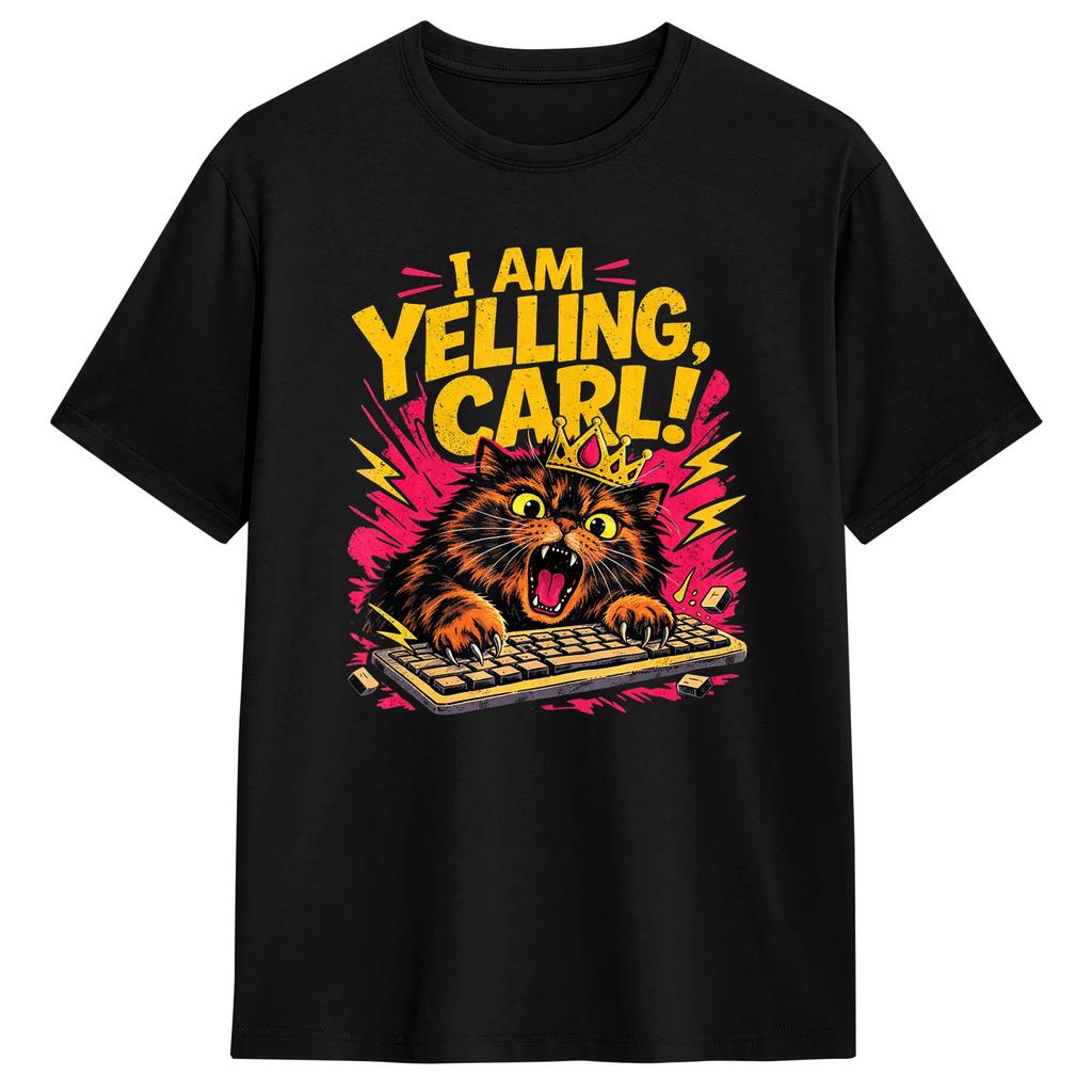 Dungeon Crawler Carl 100% Baumwolle T-Shirt Für Paar Sommer Fantastische T-Shirts Rundhals Harajuku T-Shirts Übergroßes Design Tops