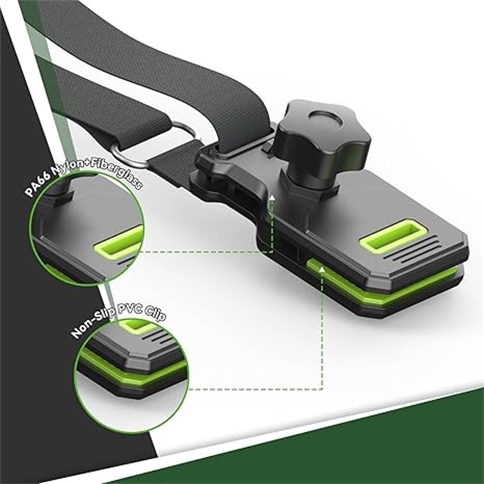 

Outdoor Tent Hook Clips – Large Rainproof & Windproof Belt Hook for Camping, Canopy, and Tent Fabric One Size чорний