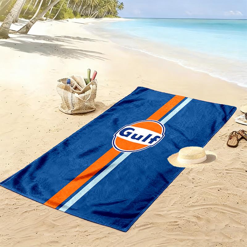 Asciugamano da spiaggia Gulf Heritage morbido da spiaggia Asciugamano morbido per piscina all'aperto da mare nuoto Comfort Stampa alla moda Asciugamani da viaggio e per le vacanze