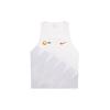 Men's Chest Logo Printing Breathable Running Sports White Vest CW1253-100