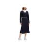 FILA Casual Fashion Knitted Long Sleeve Dress Women dresses Legendary-Blue F11W514301FNV