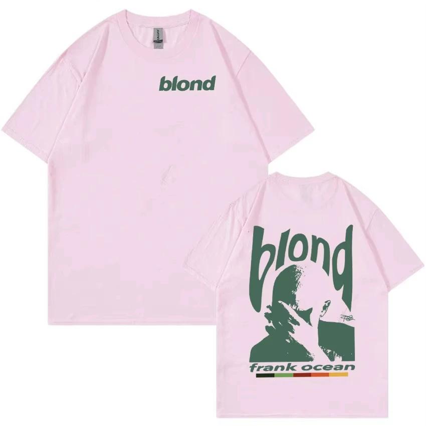 Rapper Frank Retro Graphic Tričko Pánské Hip Hop Ocean Album Oblečení Trička Y2k Unisex Blond Fashion Oversized Bavlněné tričko