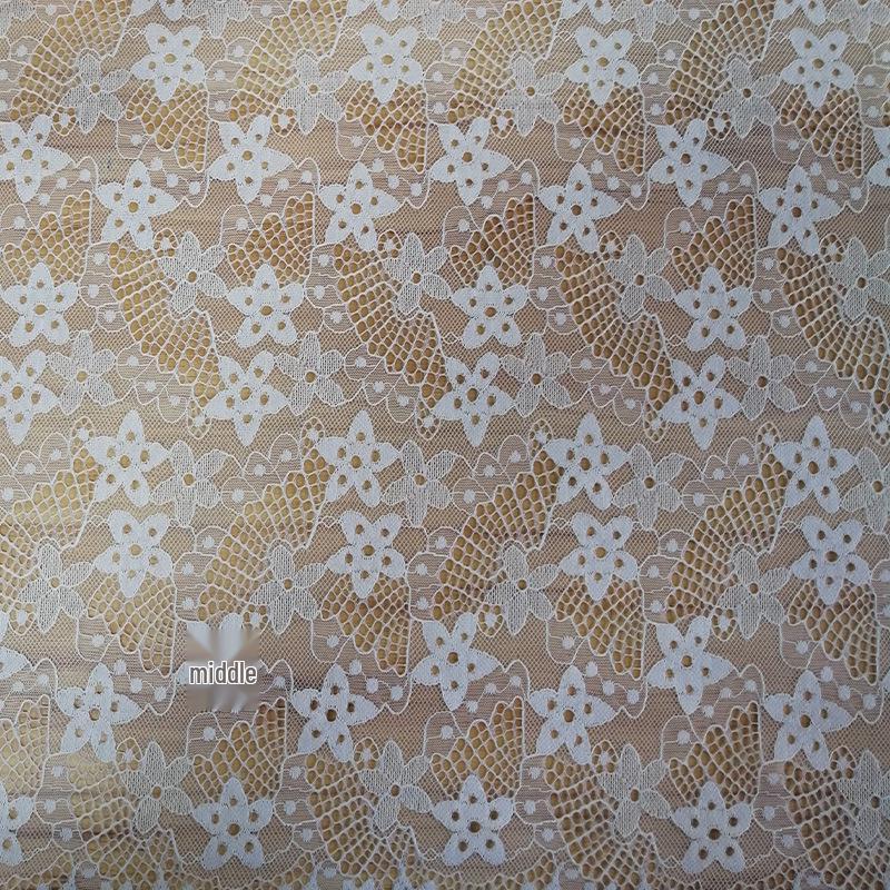 Polyester Lace Star Hollow Women's Wedding & Formal Dresses Fabric
