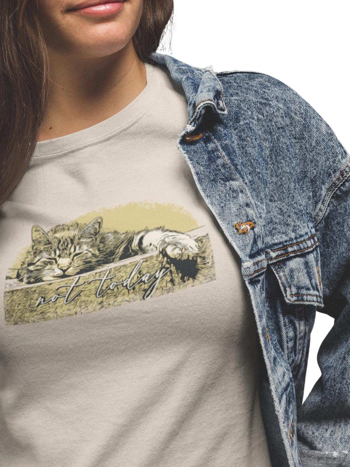 Cat T-Shirt - Not Today - Unisex t-shirt for cat lovers 2XL