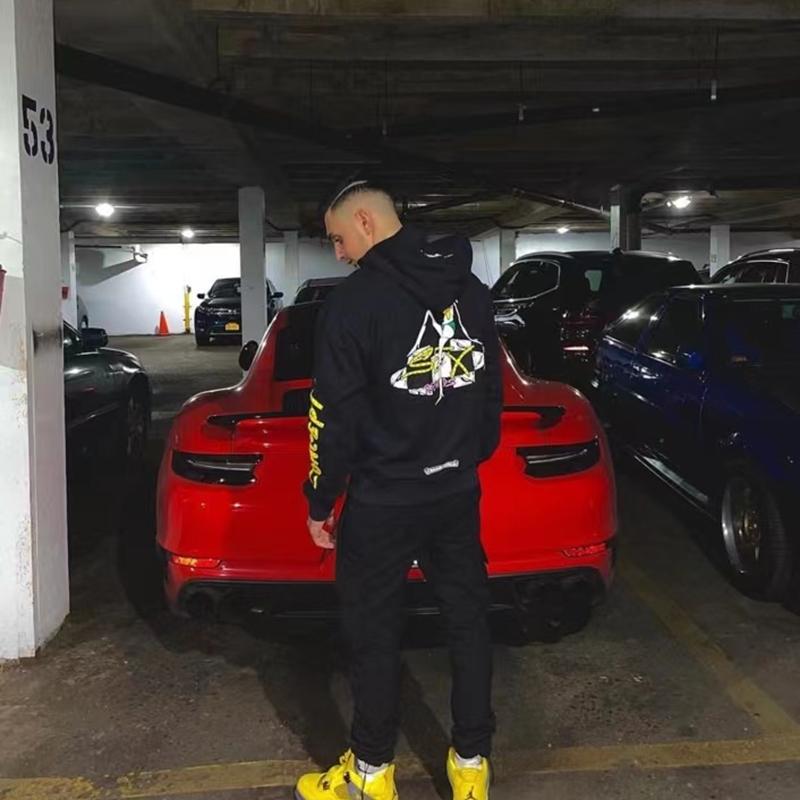 8398 CHROME HEARTS 2025 New Spring and Autumn Plus-size Thin Style Classic Style Logo Hooded Sweatshirt for Couples