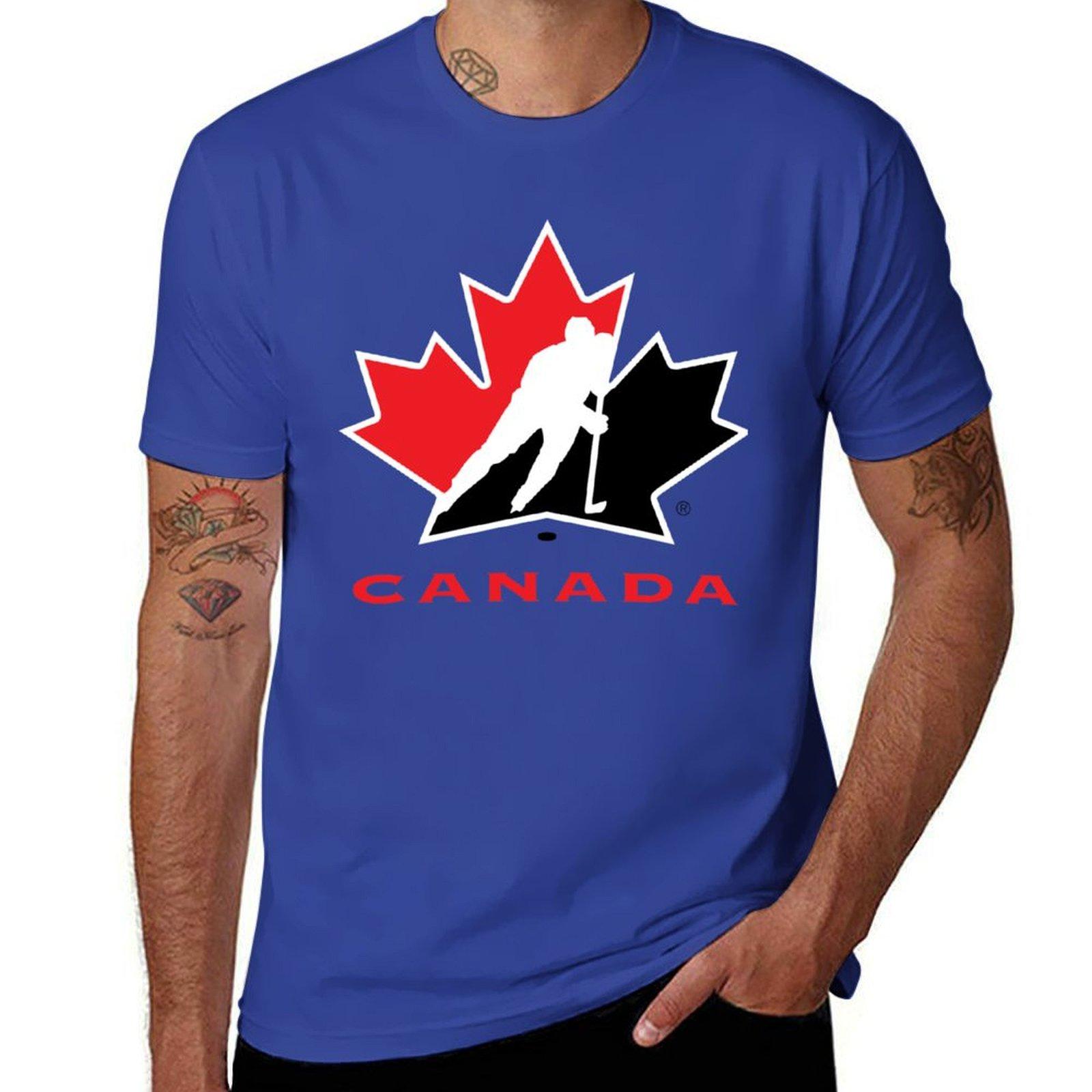 

Футболка з логотипом HOCKEY CANADA оверсайз для спортивних фанатів, чоловічий одяг XL