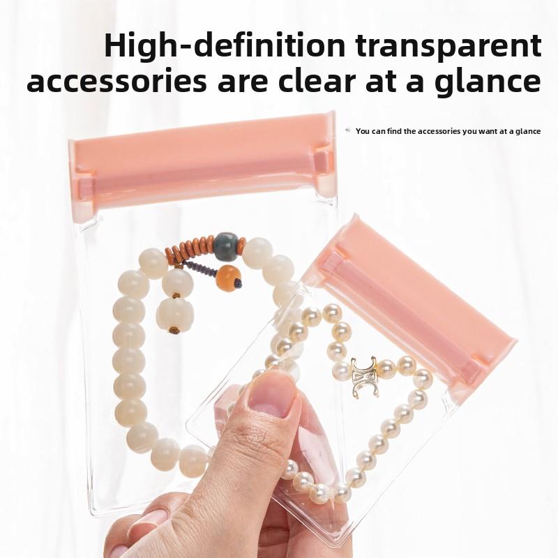 1/3/5/10Pcs Thicken Zipper Sealed Bags Clear Plastic Storage Bag for Small Jewelry Food Packing Reclosable Zippers Sealing Bag