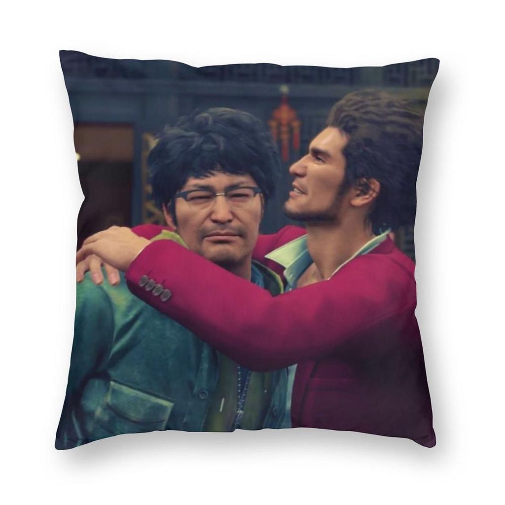 Yakuza Yu Nanba Ichiban Kasuga Square Pillowcase Polyester Linen Velvet Creative Zip Decorative Home Cushion Case