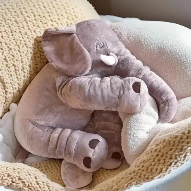 Cute Elephant Soft Plush Cushion Exquisite Elephant Stuffed Cushion Comfortable Sofa Throw Pillow Animal Doll Home Decoration