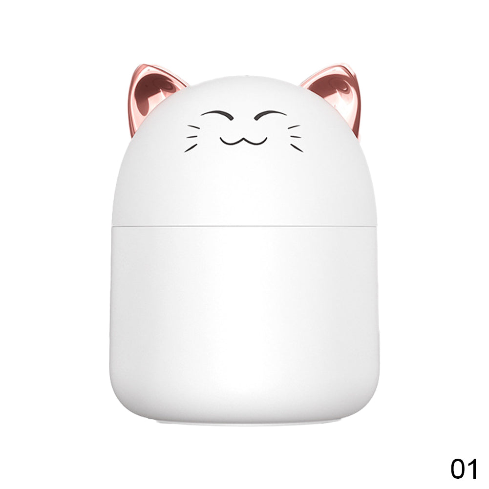 Noul umidificator de birou cu lumină colorată în atmosferă, capacitate de 250 ml, difuzor de aromă cu ceață rece, umidificator pentru dormitor, purificator