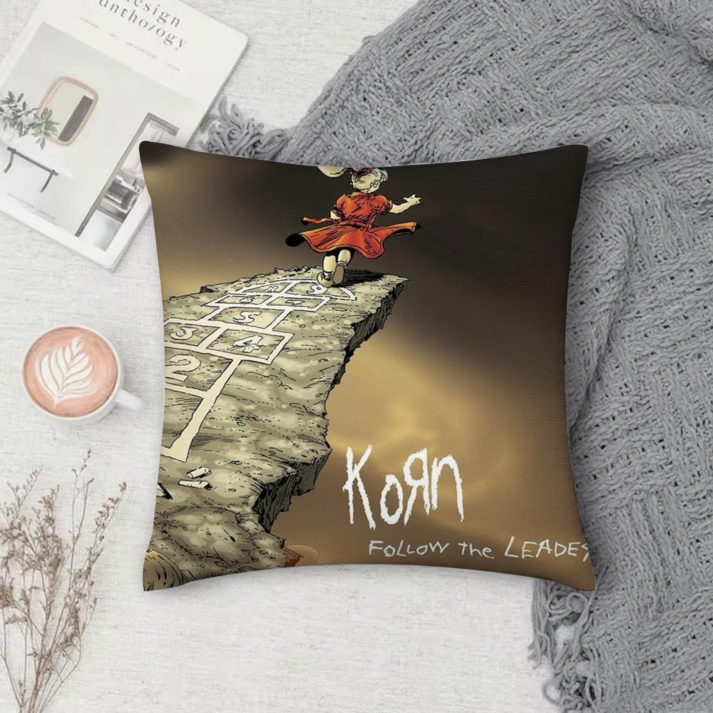 Band-Sänger K-Korn Follow the Leader Kissenbezug Quadratisch Sofa mit für Muster bequeme Kissen geeignet für Zimmer