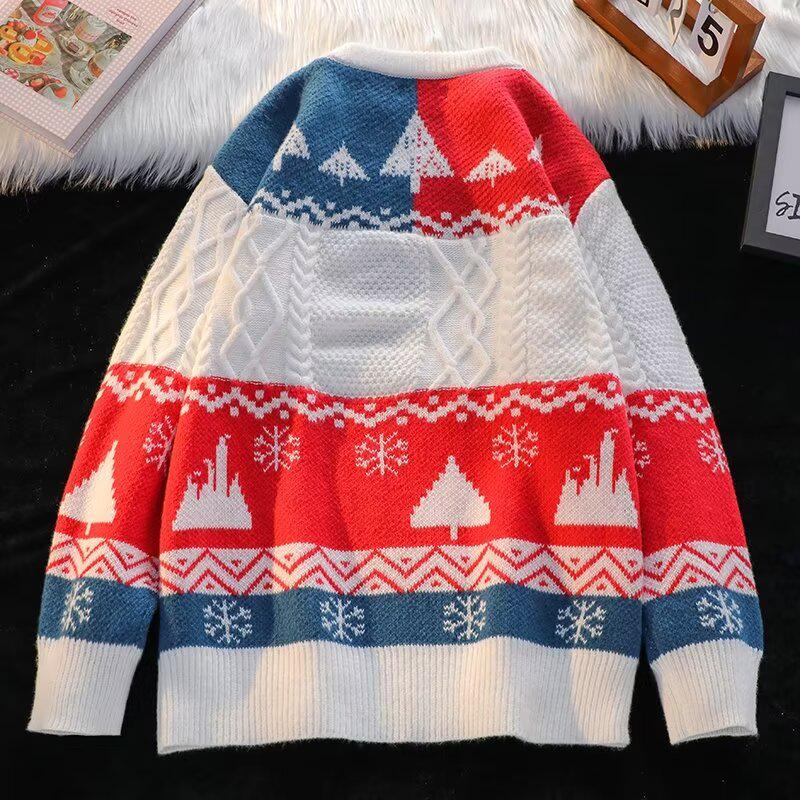 2025 Winter Retro Casual Christmas Sweater - American High-End Thickened Knitwear