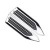 Car Air Flow Fender Side Vent Chrome Grille Shark Gill Decor Styling Stickers