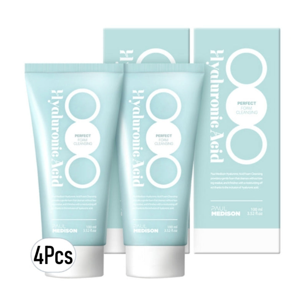 Paul Medison Hyaluronic Acid Perfect Foam Cleansing 100ml*2Pcs/4Pcs