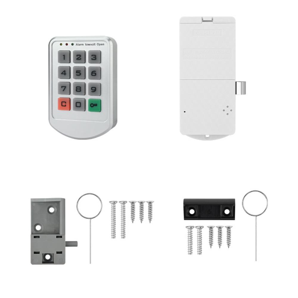 Keyless Digital Button Lock Battery Operated Low Power Electric Lock Multi-function Touch Keypad Password Lock Home Security