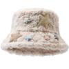Plush Bucket Hat Women American Star Basin Hat Bucket Hat