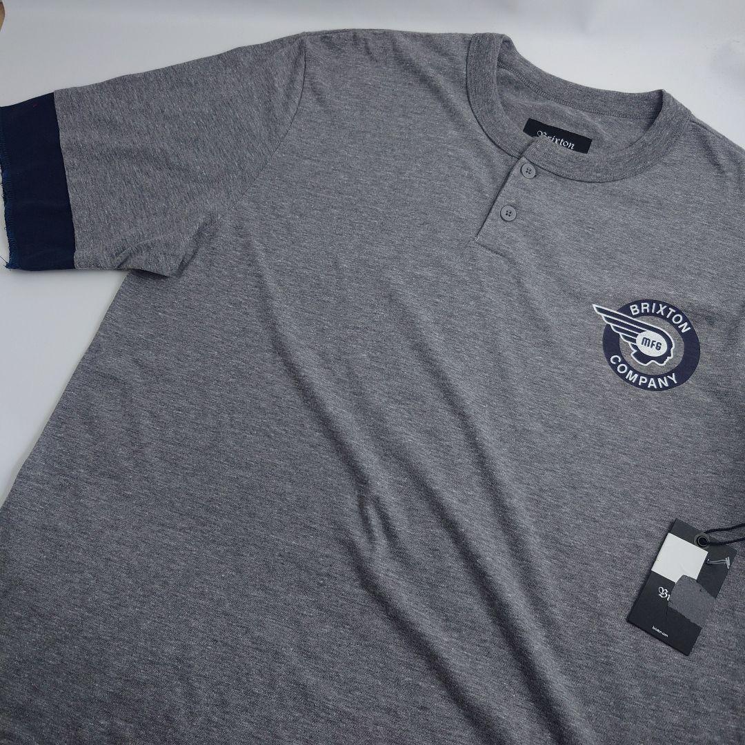 Used BRIXTON Brixton short sleeve T-shirt henley neck