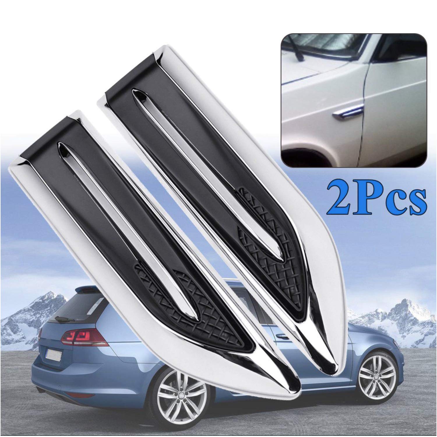 

Rubonarie Aero Parts Fender Ducts, 2 Universal Air Intakes, Black (2 for Fenders)