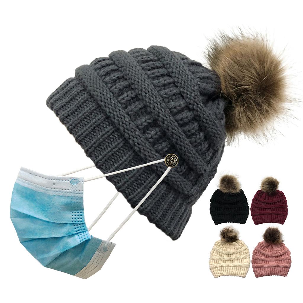 Buy Fleece Lined Knitted Beanie Hat 
