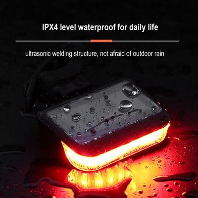 Solar Power Cycling Taillights Rechargeable Solar Taillights For Cycling Mountain Cycling Taillights Cycling Rear Signal Lights