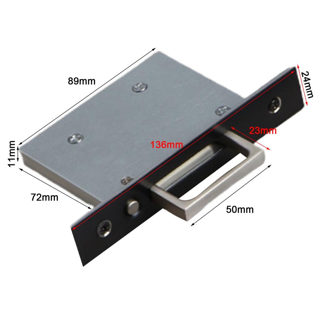 1pcs Door Pulls Accessories Brushed Nickel Built-in