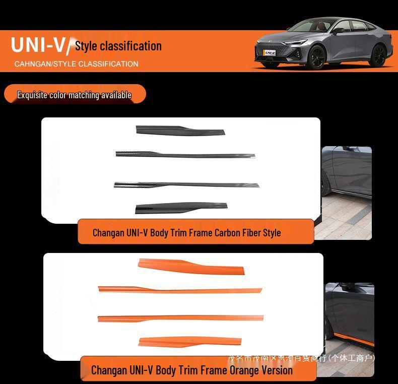 Changan UNIV Car Body Trim Strips: Decorative Exterior Side Skirt for Uni-V Modification