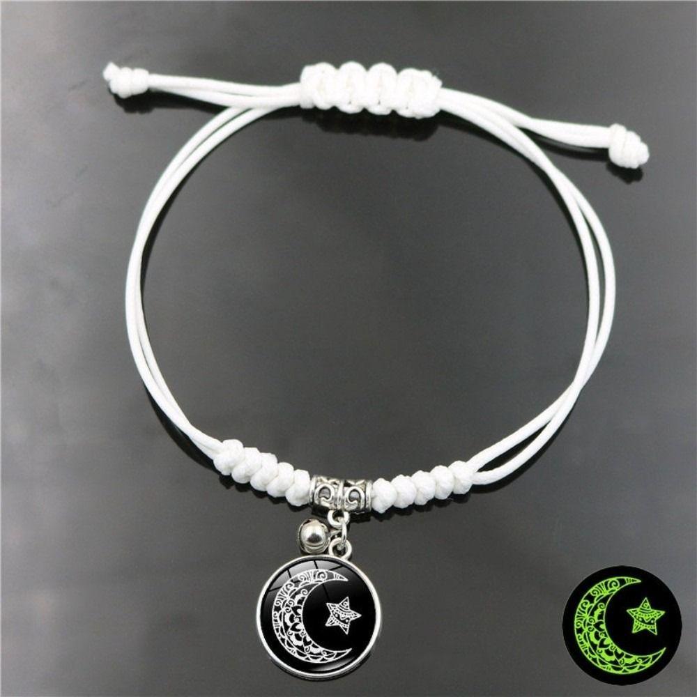 Sun Moon Couple Bracelets Adjustable Hand Chain Retro Braided Bracelet  Couple Jewelry Gift