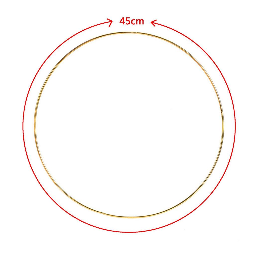 Metal Floral Hoop Frame Flower Ring Wreath Hanging Wedding Party Decor