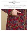 Mom's Winter Coat: Floral Print, Fleece-Lined Quilted Jacket for Mid-aged & Elderly Women - 2025