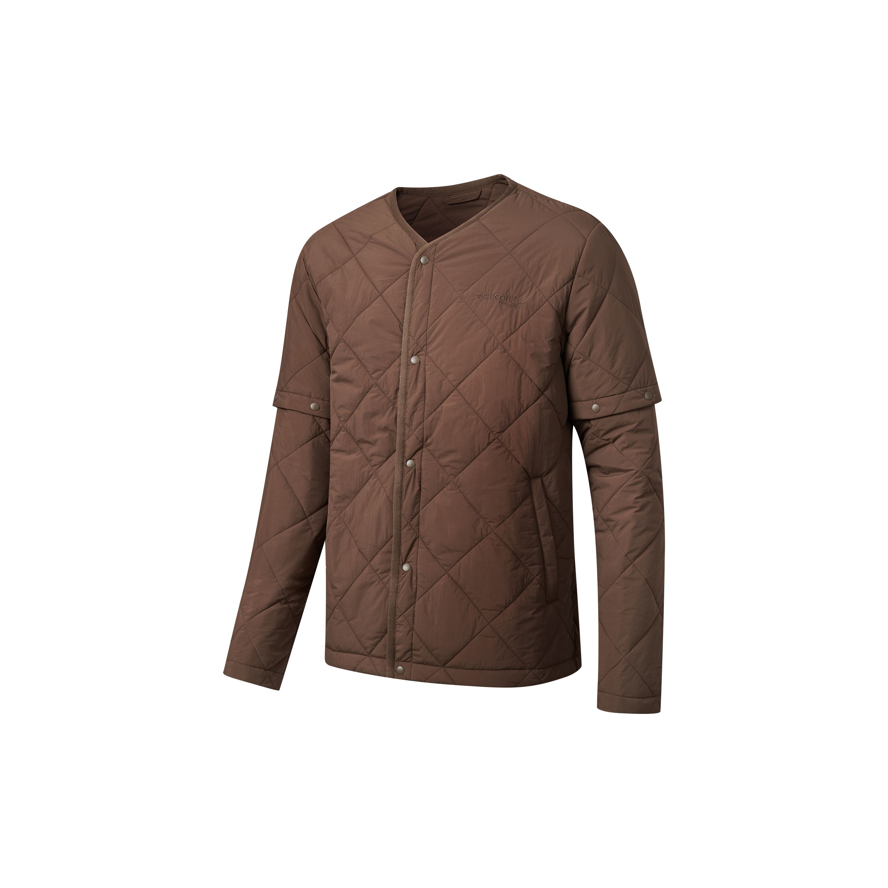 

Saucony Sports Lifestyle Series Single-Breasted Thick Drop Shoulder Long Sleeve Cotton Jacket Men Jacket Dark-Brown SC2249103B-CO31 XXL