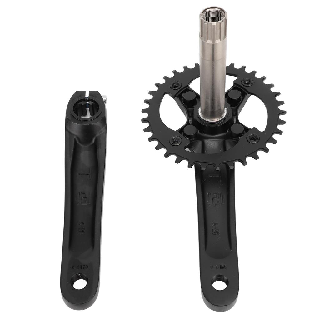 Bike Crankset 34T Chainring Sprocket Aluminium Alloy Hollow Integrated CNC Light Weight Bike Parts for MTB