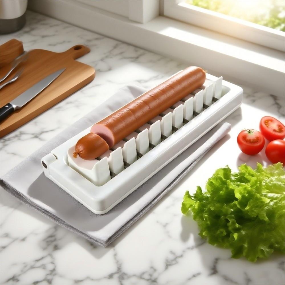 Luxusní kráječ na klobásy Precision Mesh kráječ na zeleninu Kráječ na hot dogy BBQ