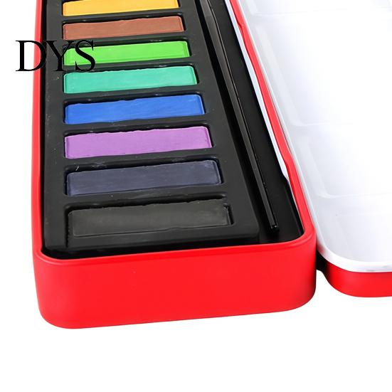 Washable Art Paint for Kids Portable Watercolor Set, Durable Solid Gouache Pigments, Fine Professional Palette Sketching Powder Supplies, Illustration