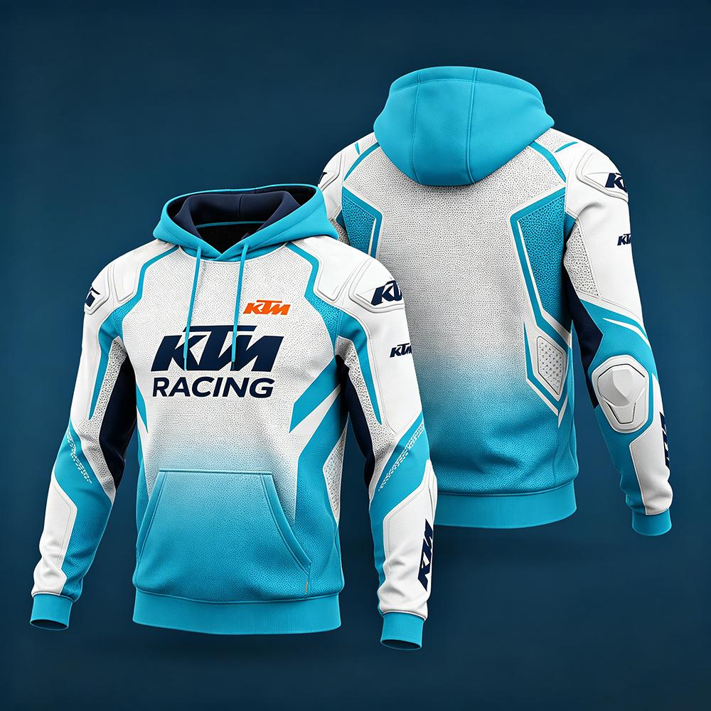 KTM Heren Kleding voor Lente en Herfst  F1 Racing en Motorfietsen Nieuw Bedrukt Lange Mouwen Stijl 2XL