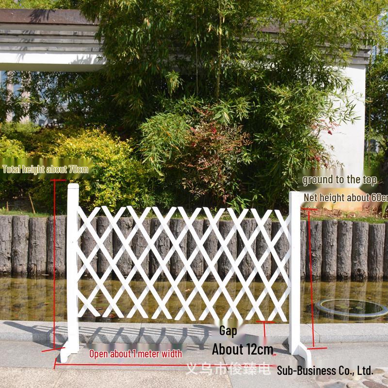 Carbonized Anti-Corrosion Expandable Wooden Fence for Garden, Wedding, or Photography Background