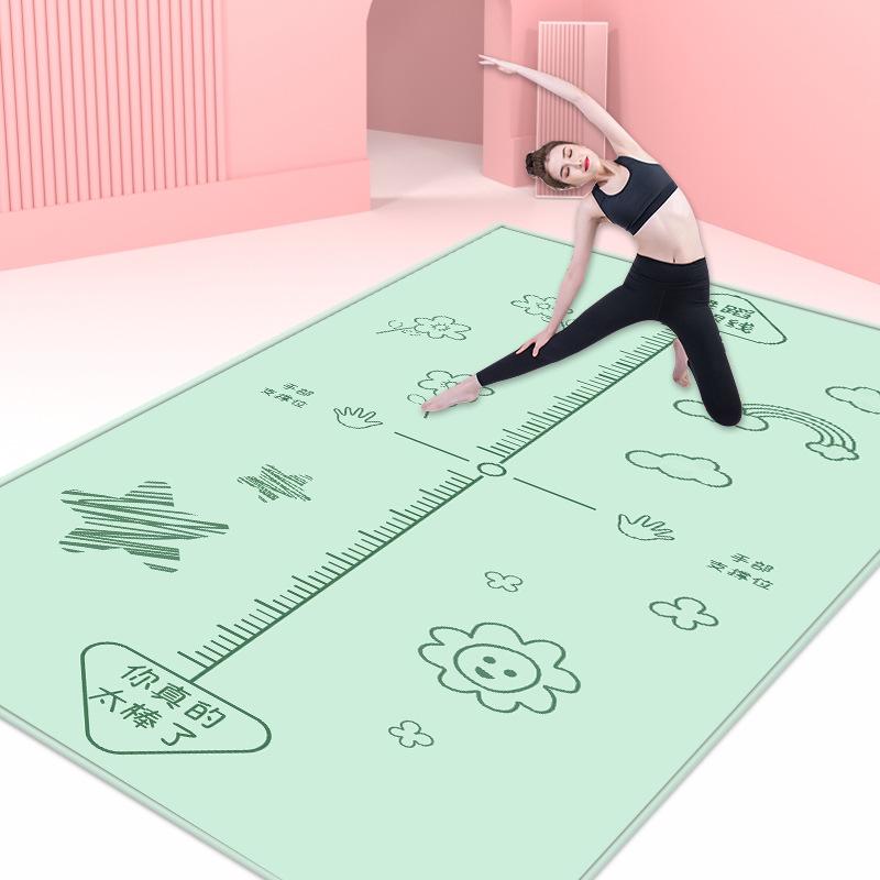 

Прочный утолщенный коврик для йоги и гимнастики для домашнего фитнеса и танцев 80*120cm (Upgraded Silicone Base)