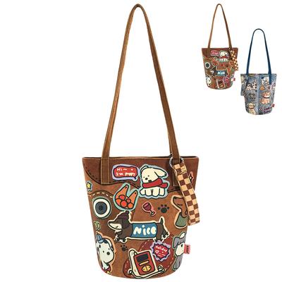 TOFEMY Women's 3-Way Tote Bag, Large Capacity, Lightweight, Cute and Stylish Canvas Bucket Tote Bag, ShoulderCrossbodyTote Bag, Perfect for