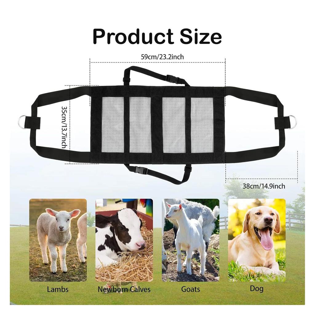 Animal Weighing Sling Livestock Hanging Scale Sling Nylon Mesh Breathable for Lambs Goats Baby Alpacas Newborn Poultry Pets