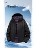 Men's Windproof Waterproof Down Jacket: Teen Casual Hooded Solid Color Outerwear for Autumn and Winter
