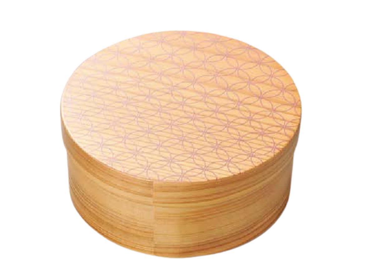

Wooden Lunch Box for Shippo Japanese Lunch Round Made in Japan J-kitchens Men, Box, (1 Box), 14.5cm,