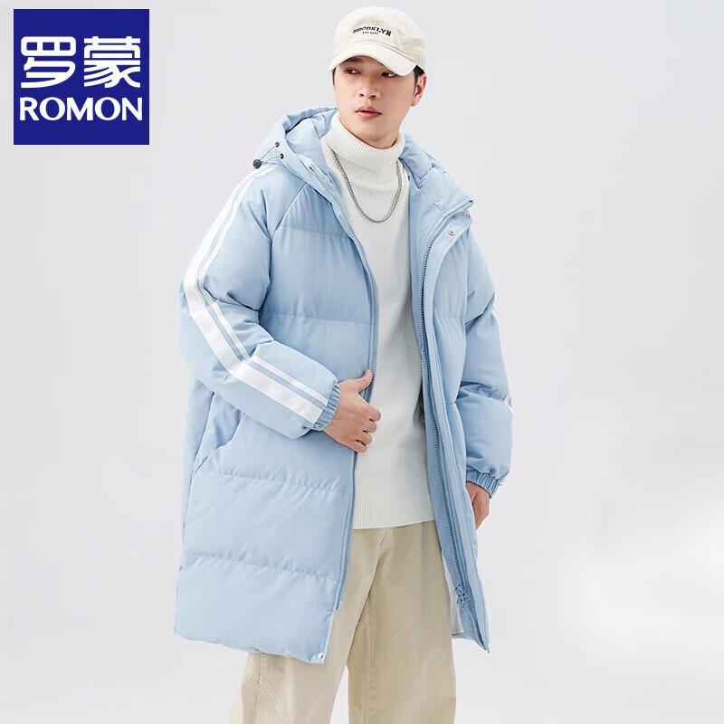 

Romon Men s Mid-length Hooded Puffer Jacket M