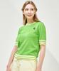 MARINADE Casual Cropped Color Block Short Sleeve Knit G - 5 Colors