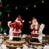 1Pcs Santa Claus Wish List Christmas Tree Decoration Pendant Home Scene Arrangement Resin Ornament Family Atmosphere