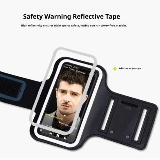 Running Armband Water Resistant Sports Phone Holder Case Adjustable Fitness Arm Band with Key