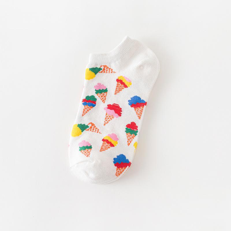 Japanese Cartoon Cotton Socks - Unisex Spring & Autumn Low-Cut Trendy Streetwear