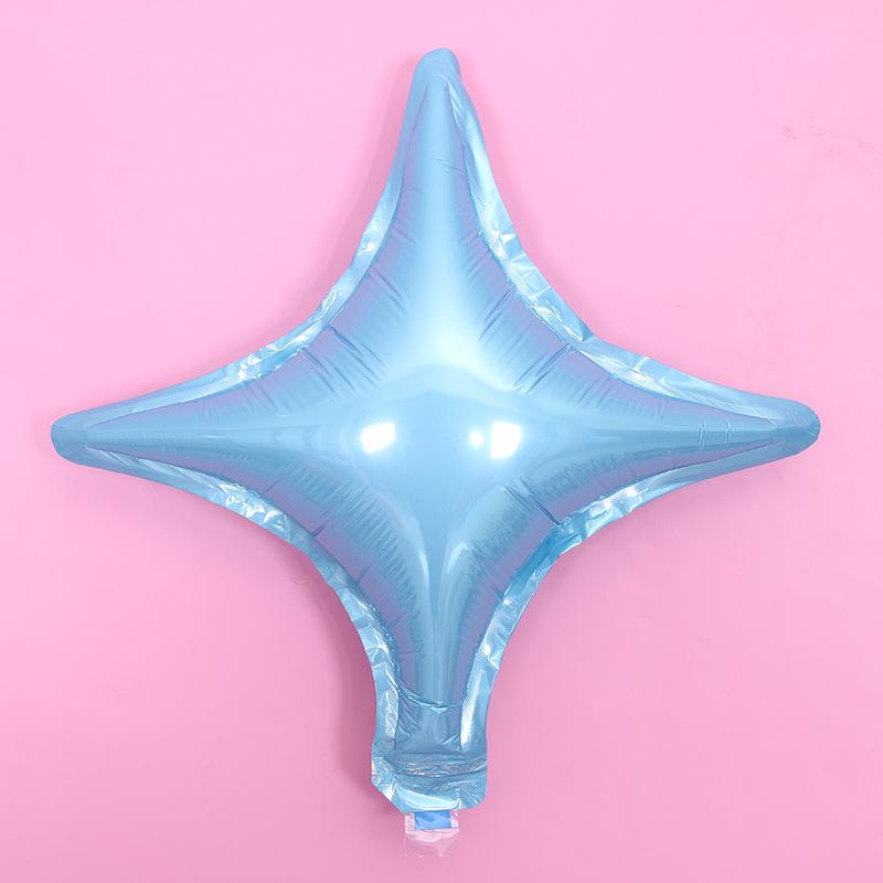 10" Four-Point Star Aluminum Foil Balloon for Birthdays and Parties
