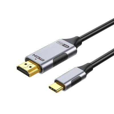 USB Type C HDMI Conversion Cable HDMI Converter 2M Video Output Display Mobile Screen On TV Type C To HDMI Thunderbolt Compatible with Type-C 4K@60Hz