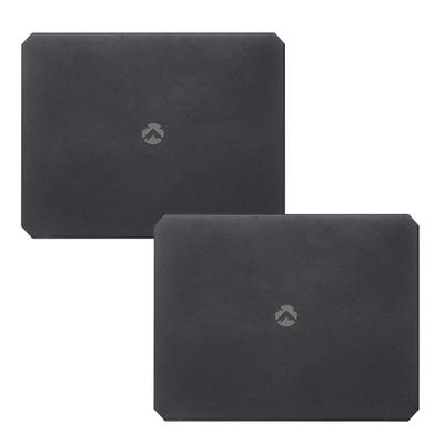 CAMPING MOON Minimal Rack, Connectable Aluminum Top and Half Top, Set of 2, Black, Black Gear, T-229-9BK-2P